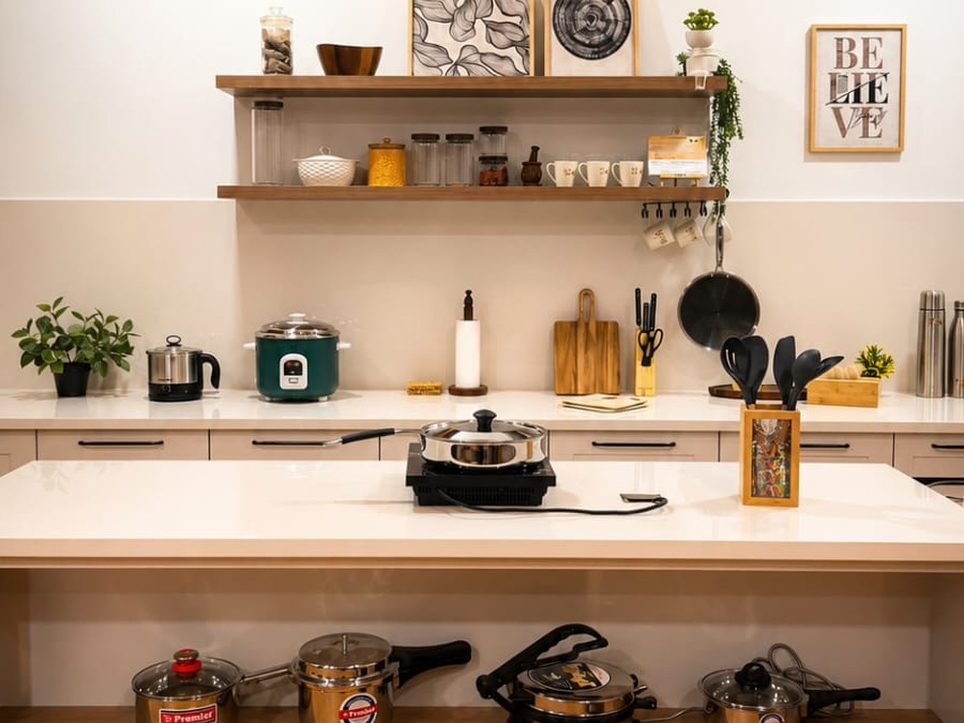 Culinary zone at Studio RYST — kitchen and countertop setup